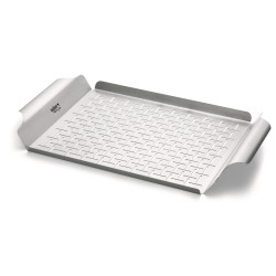 Plat de cuisson en acier inoxydable rectangle - Weber